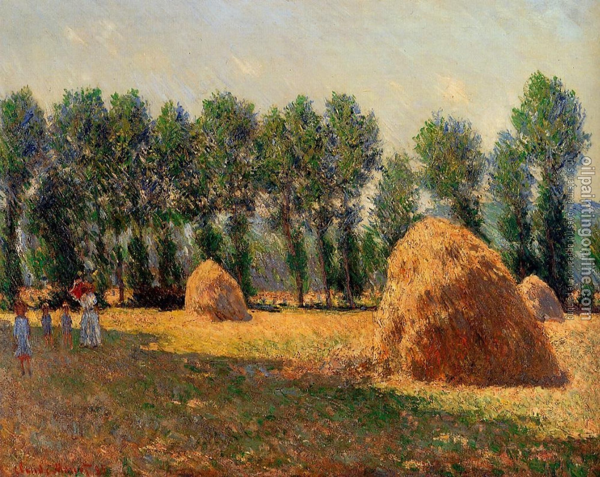 Monet, Claude Oscar - Haystacks at Giverny